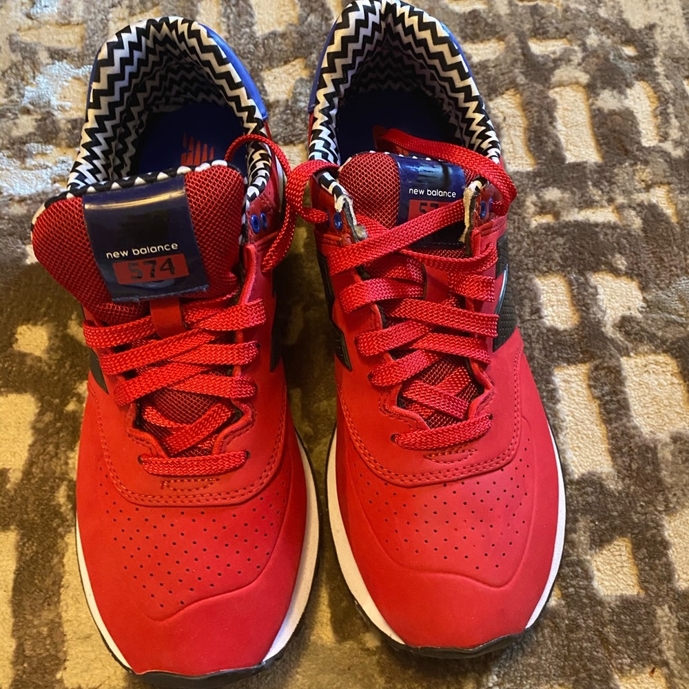New Balance 574 Red/Blue